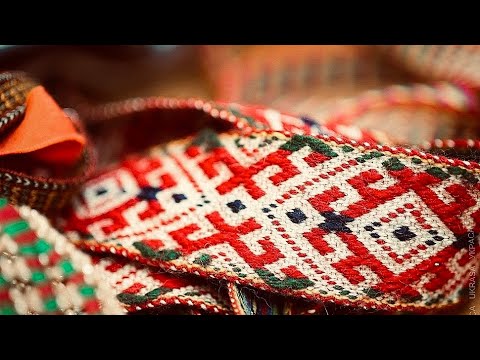 Видео: Традиционные ремёсла. Изготовление браного пояса. Занятие 6. Ткачество с узором.