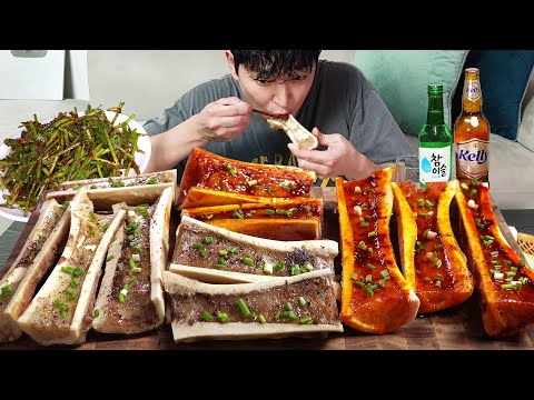 Видео: Говяжий костный мозг! Острый костный мозг🔥🦴 Потрясающий вкус MUKBANG REALSOUND ASMR EATINGSHOW