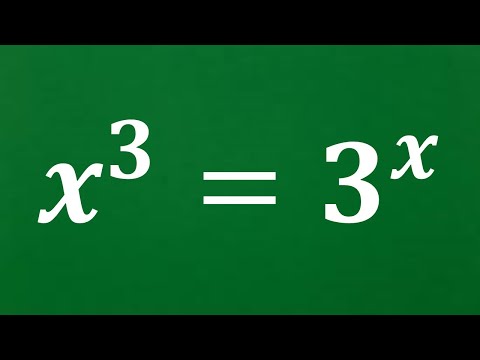 Видео: Очень интересная математическая задача x^3=3^x | Математическая олимпиада | Алгебра