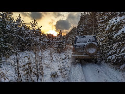 Видео: [2/3] Заблудились в тайге. Ночевка в холодной машине в -25. Ночной offroad на УАЗе. Часть 2