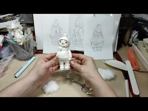 Видео: 🐧🐧Ватная игрушка ПИНГВИНЧИКИ. Урок 8. Делаем подошву и хвостик.