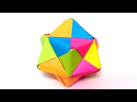 Видео: Многогранник из бумаги Поделки Оригами
