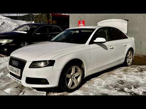 Видео: Новый облик Ауди а4. Заезд с  BMW X6.