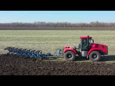 Видео: Вспашка зяби оборотным плугом "Добрыня" от ГКЗ! Обзор, настройки, технические характеристики!