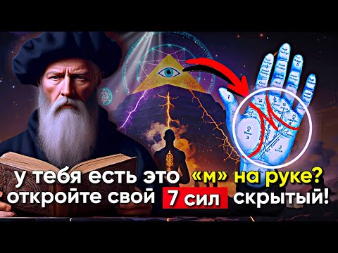 Видео: ⚠️ ВНИМАНИЕ: 7 СИЛ тех, у кого на ладони есть отметина «М» | Нострадамус УЖЕ ЗНАЛ!
