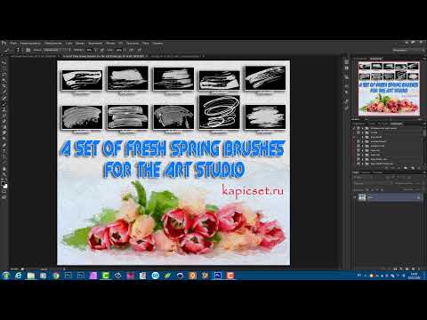 Видео: Работа с дополнительными комплектами кистей в АРТ СТУДИИ