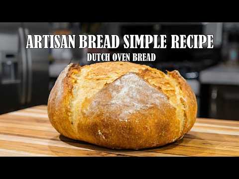 Видео: Простой рецепт домашнего хлеба | Домашний хлеб в казане (чугунке)