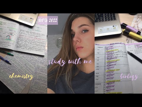 Видео: это и study with me и vlog из моей жизни|не сплю ночами и готовлюсь к егэ 2022|химия и биология