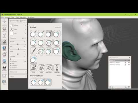 Видео: MeshMixer Урок 4 - Работа с кистью (восстанавливаем фигуру)