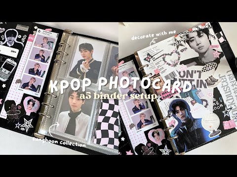 Видео: организация моих фотокарточек kpop 📓 набор папок формата A5 enhypen sunghoon collection ⋆˚｡⋆୨୧˚