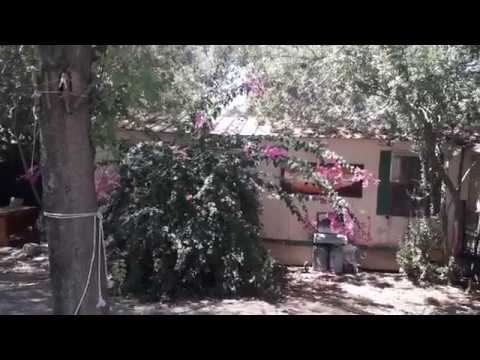 Видео: наш дом в кибуце. Израиль. кибуц Мерхавия. караван