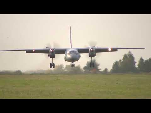 Видео: Посадка на грунт Ан-26