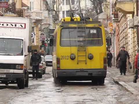 Видео: Чернівці. Тролейбуси. 29.03.2013