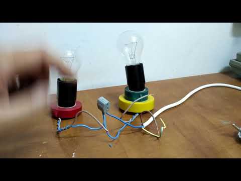 Видео: двухклавишный выключатель