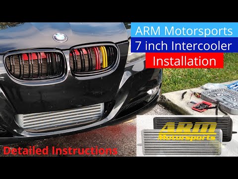 Видео: Установка 7-дюймового интеркулера ARM Motorsports N54 N55
