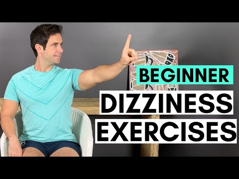 Видео: Упражнения для начинающих от головокружения, вертиго и повышенной чувствительности к движению | О...