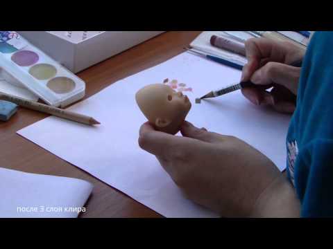 Видео: МК: как я рисую бжд мейк-ап