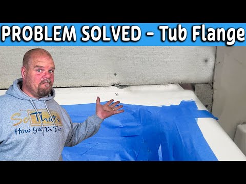 Видео: РЕШЕНА ПРОБЛЕМА с фланцем ванны при установке цементной плиты и плитки