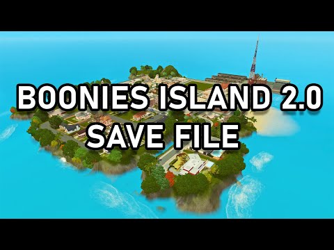 Видео: НОВЫЙ РЕТРО-ФАЙЛ СОХРАНЕНИЯ! Boonies Island 2.0 Обзор The Sims 3 World