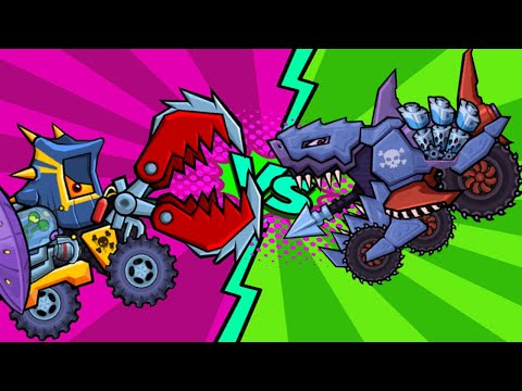 Видео: Car Eats Car 3. Чемпионат машинок: Архивер vs Мегалодон