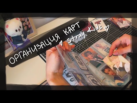Видео: организация коллекции карт Stray Kids || kpop album and cards organization