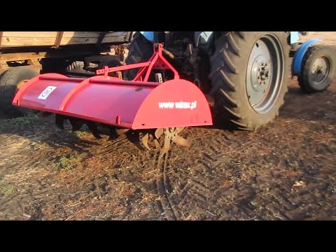 Видео: Навеска почвофрезы виракс. Wirax.