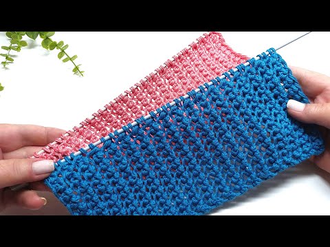 Видео: Узор спицами ажур два в одном