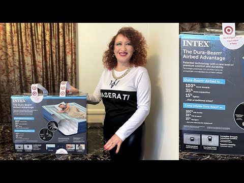 Видео: Распаковка. Надувная кровать матрас Intex airbed