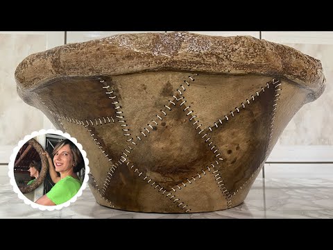 Видео: Текстура в горшке с использованием использованного кофейного фильтра: искусственная кожа