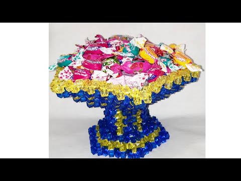 Видео: Как сплести конфетницу на ножке из бусин. часть 1