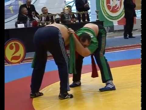 Видео: Айрат Гилаев - Зульфат Хасанов. 2011 ел. Көрәш, Корэш, Кураш, Борьба.