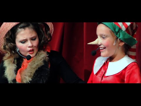 Видео: Детский спектакль "Приключения Буратино" ("Золотой ключик"). Театр "Город Мастеров"