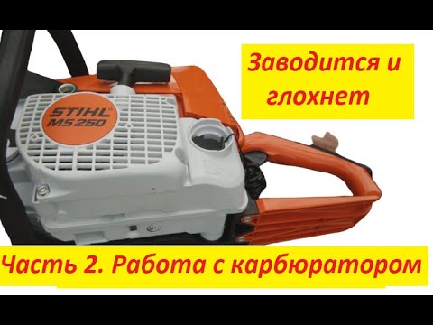 Видео: Штиль 250 заводится и глохнет. Часть 2. Работа с карбюратором. #ВикторПолев