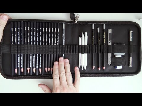 Видео: Походный набор с простыми карандашами с алиэкспресс
