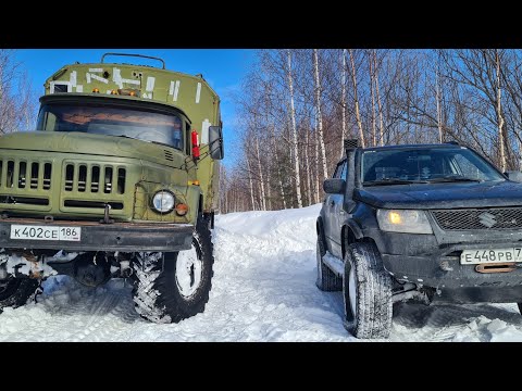 Видео: ЗИЛ 131 и Сузука едем спасать ЗИЛ 157.