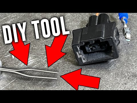 Видео: Изготовление инструмента для клемм и как отсоединить разъемы VW