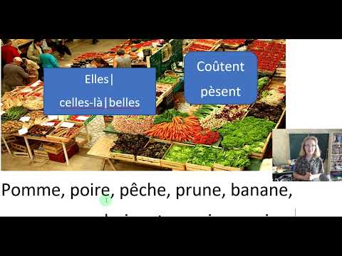 Видео: Что "elle/ celle/ belle" среди фруктов, овощей, ягод?