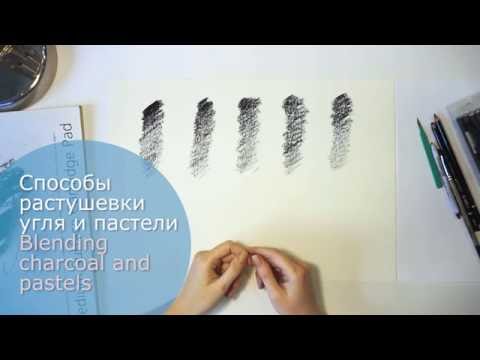 Видео: Способы растушевки угля и пастели (наглядная демонстрация)