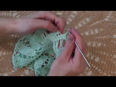 Видео: Ажурная салфетка №1. часть 3