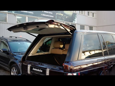 Видео: Электропривод пятой двери + доводчики дверей Range Rover L322 MAMA