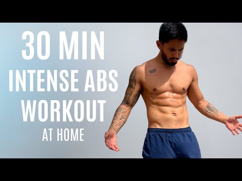 Видео: 30-МИНУТНАЯ ИНТЕНСИВНАЯ ТРЕНИРОВКА ДЛЯ ПРЕССА | Эффективная тренировка пресса дома | Без оборудов...