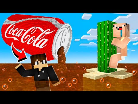 Видео: КАК НАМ ПЕРЕЖИТЬ ЦУНАМИ ИЗ КОКА КОЛЫ В МАЙНКРАФТ! ЕНОТ MINECRAFT