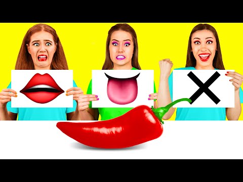 Видео: Откуси Лизни или Ничего Челлендж | Эпичная Битва с Едой от Fun Challenge