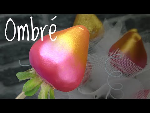 Видео: Букет Шоколадно-Клубника в стиле омбре