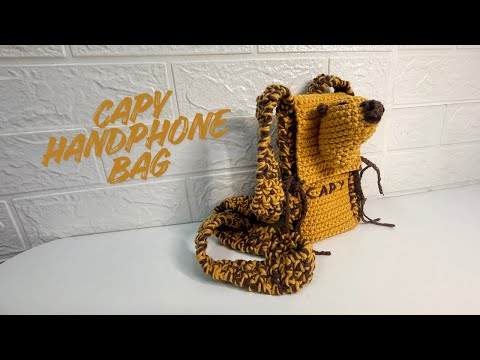 Видео: Вязание крючком от тёти Нэт: сумка-капибара для телефона. Никакого стресса, только милота (часть ...