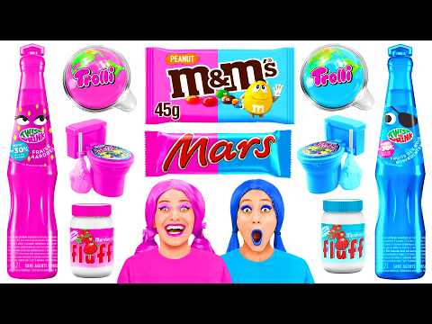 Видео: Розовая Еда vs Голубая Еда Челлендж | Смешные Моменты от DuKoDu Challenge