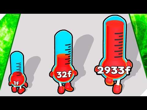 Видео: 🌞ЭВОЛЮЦИЯ ТЕМПЕРАТУРЫ ГРАДУСНИКА, МАКСИМАЛЬНЫЙ УРОВЕНЬ! Heat Runner 3D