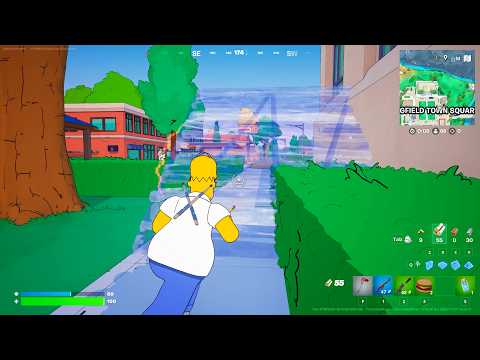 Видео: ДОБРО ПОЖАЛОВАТЬ В Fortnite SIMPSONS! (Ранний игровой процесс)