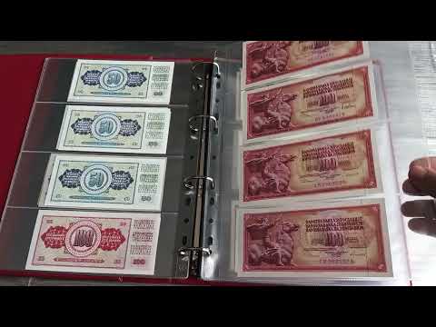 Видео: Коллекция банкнот СФРЮ/ Югославии 1965-1989 ( Collection banknotes SFR Yugoslavia 1965-1989)