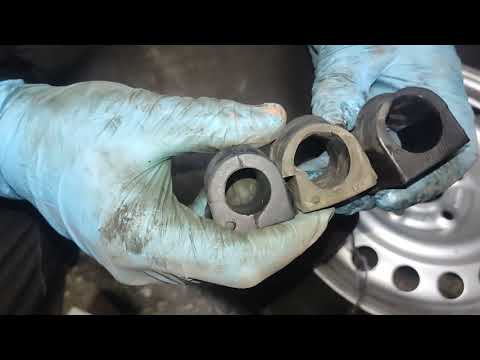 Видео: КАК заменить втулки и тяги стабилизатора поперечной устойчивости / втулки и тяги стабилизатора по...